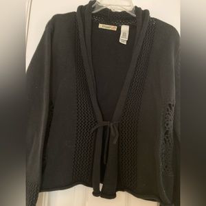 Black size M cardigan sweater by Stamp 10